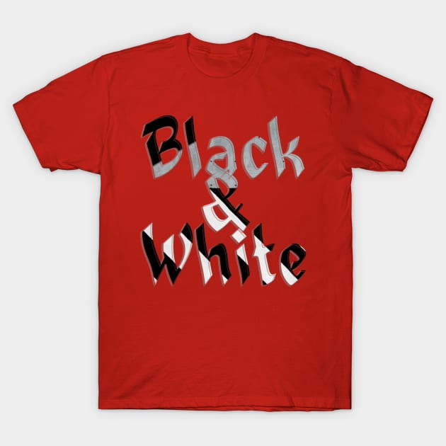 Black & White T-Shirt by afternoontees